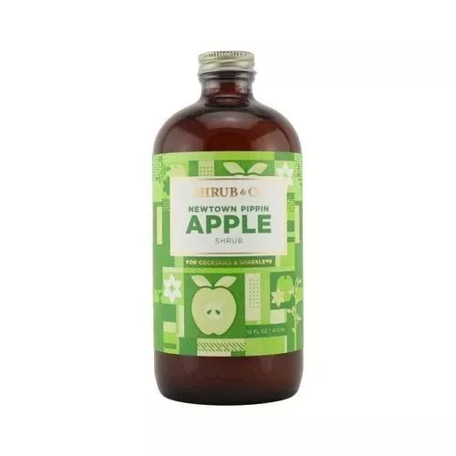 Shrub & Co Apple Shrub for Cocktails and Sparklers, 16 oz