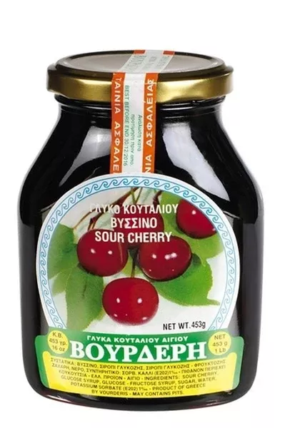 Sour Cherry Preserve (Vourderis) 453g
