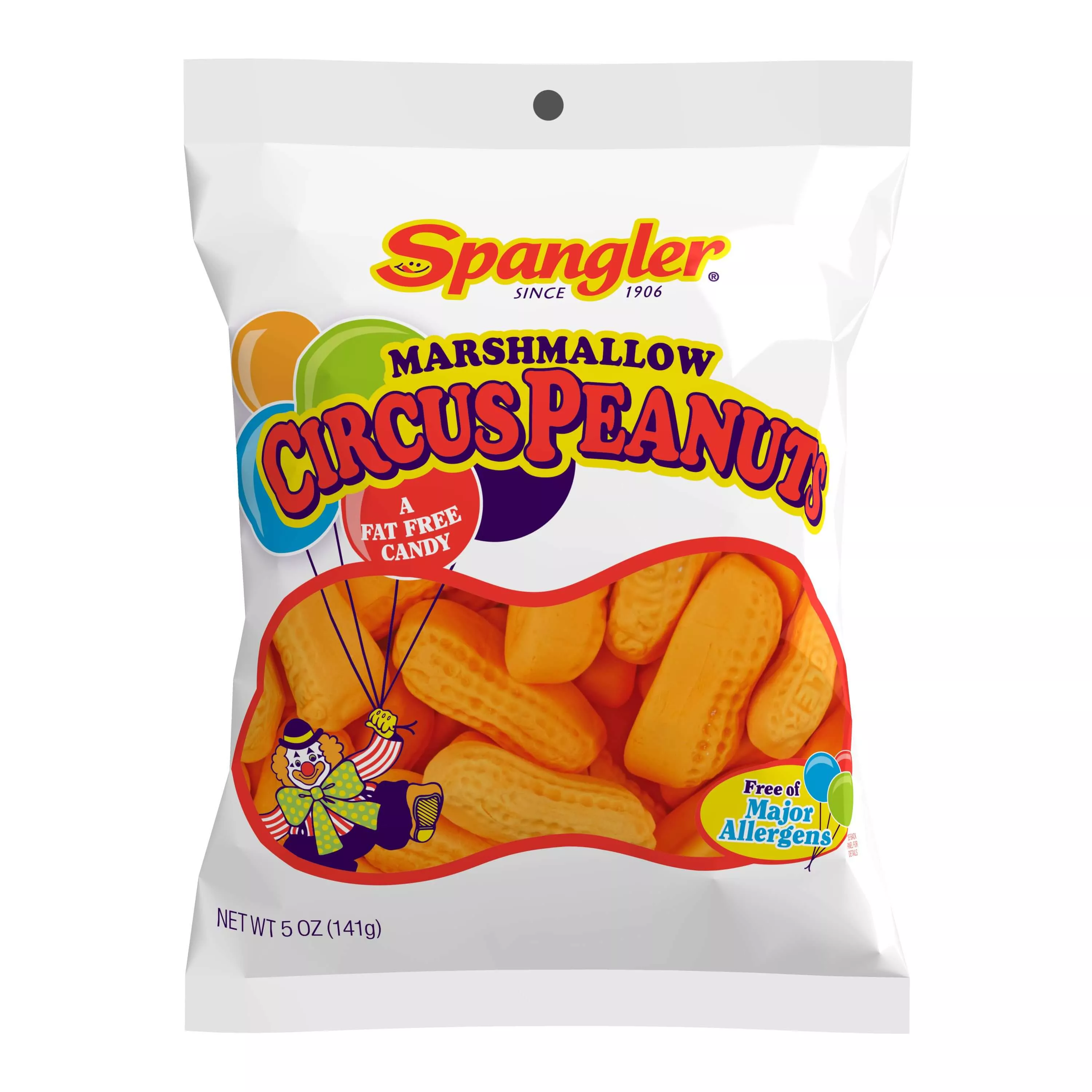 Spangler Marshmallow Circus Peanuts - 5 oz. Bags, Pack of 12