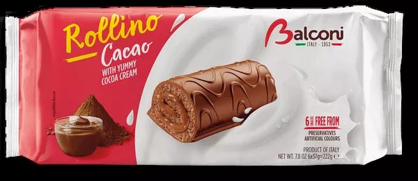 Sponge Cakes with Cocoa Filling (Rollino) 6pc