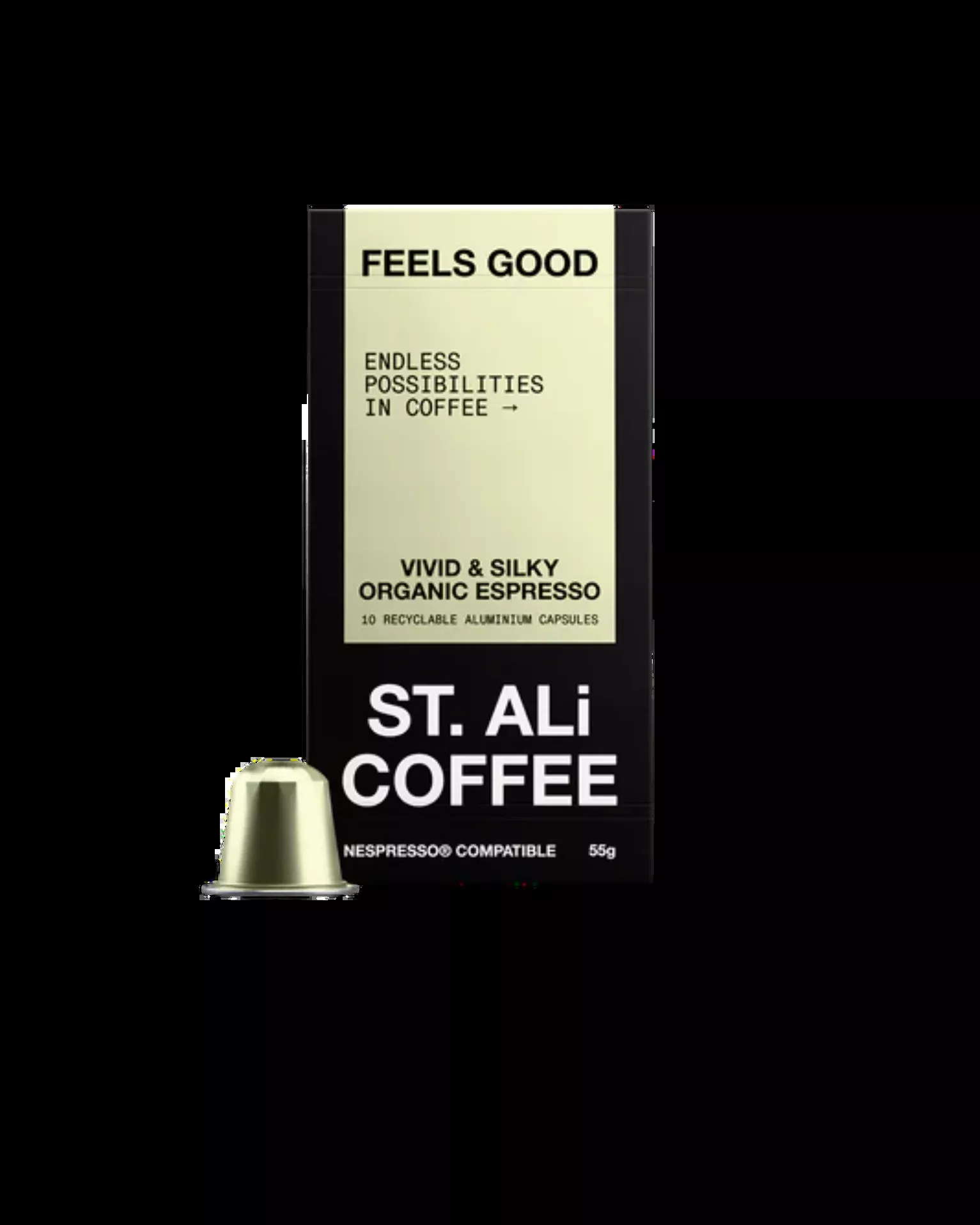 ST. ALi Feels Good Organic Espresso Coffee Capsules | 10 Pack
