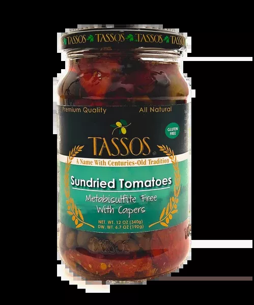 Sundried Tomatoes with Capers (Tassos) 12.6 oz