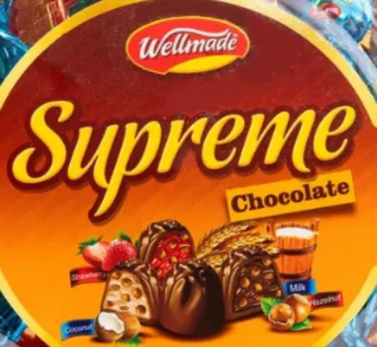 Supreme Assorted Chocolates with Rice Crisps (Wellmade) 700g