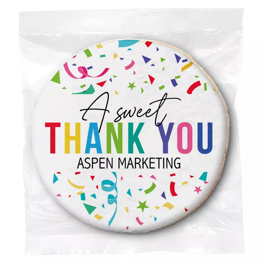 A Sweet Thank You - Personalized Direct Print On Round Sugar Cookie