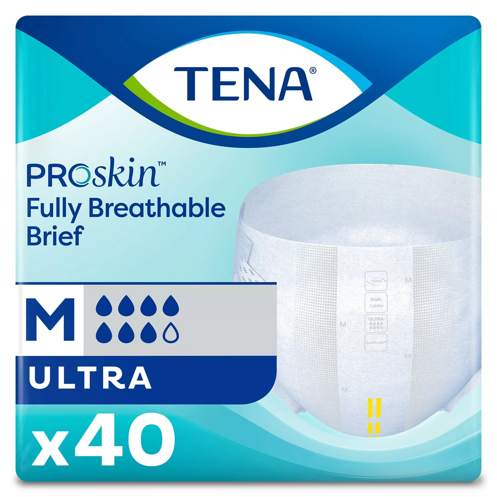 Tena Ultra Incontinence Brief, Medium, 40 ct