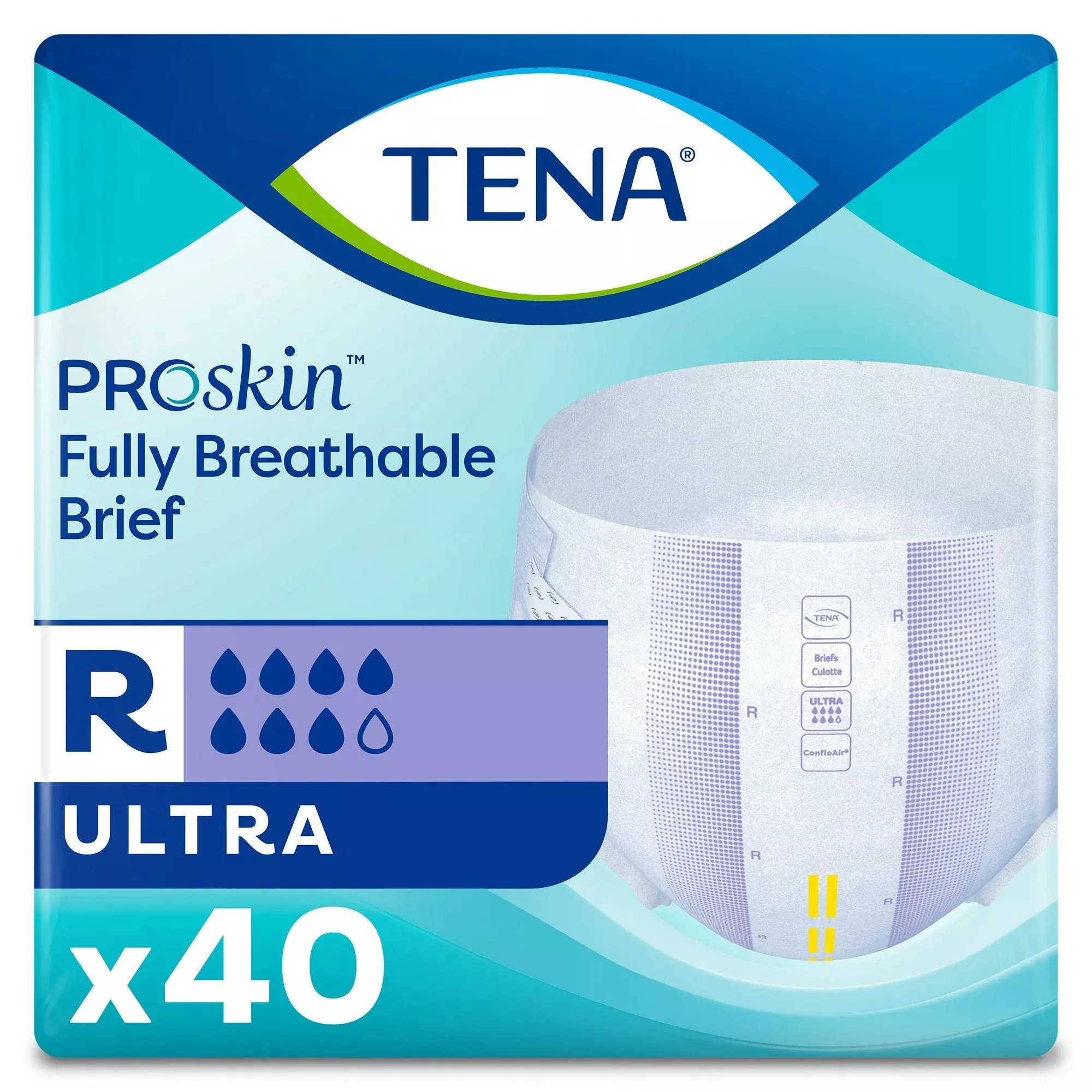 Tena Ultra Incontinence Brief, Regular, 40 ct