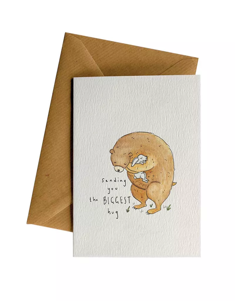 Think of You Flowers Card