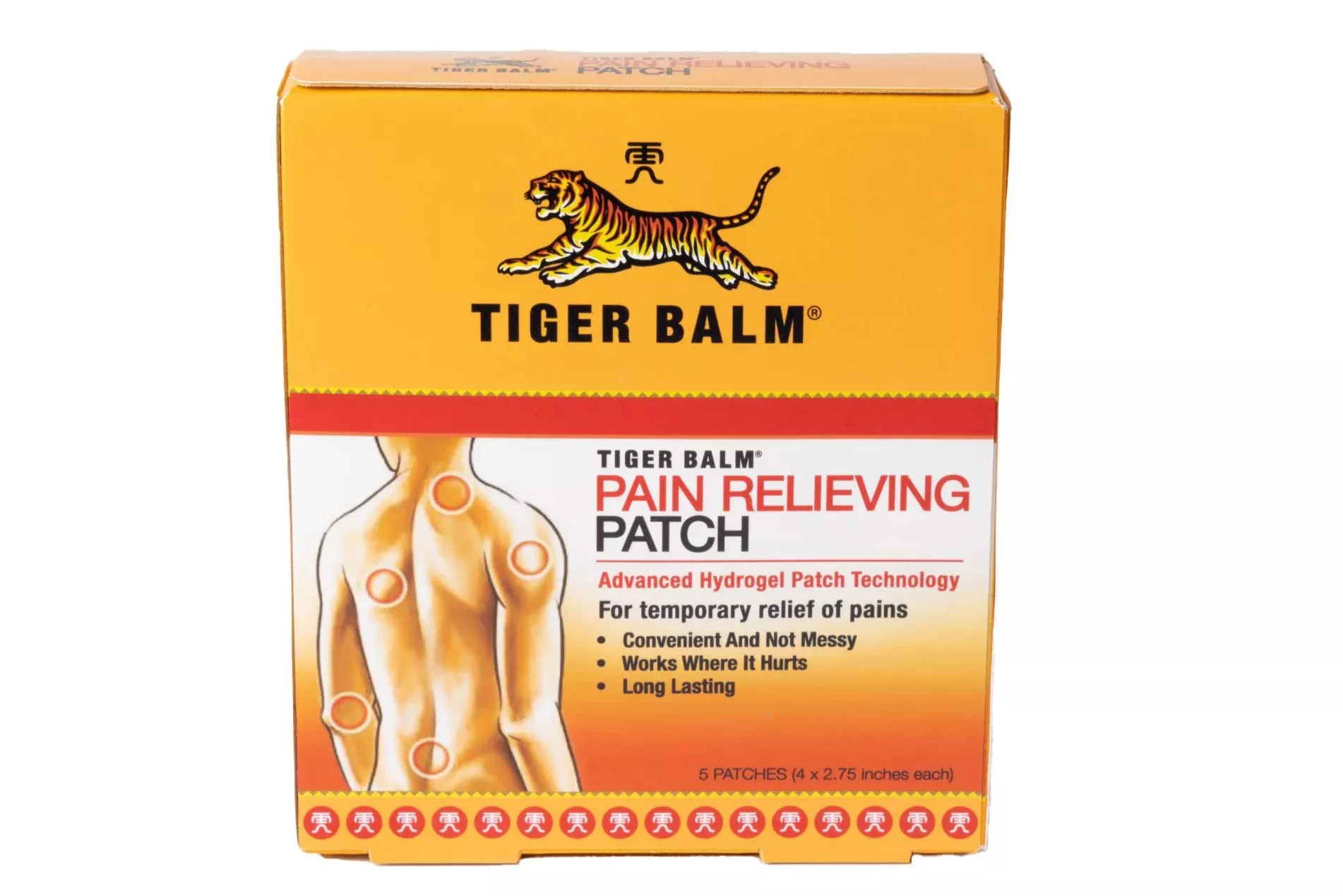 Tiger Balm Pain Relieving Patch, 5 ct