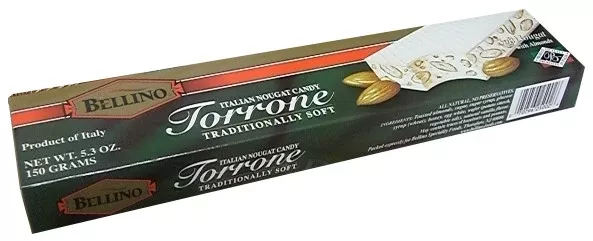 Torrone Soft Nougat with Almonds (BELLINO) 150g (5.3 oz)
