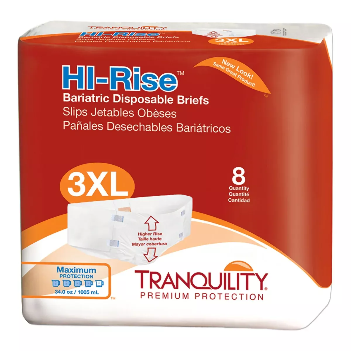 Tranquility HI-Rise™ Bariatric Incontinence Brief