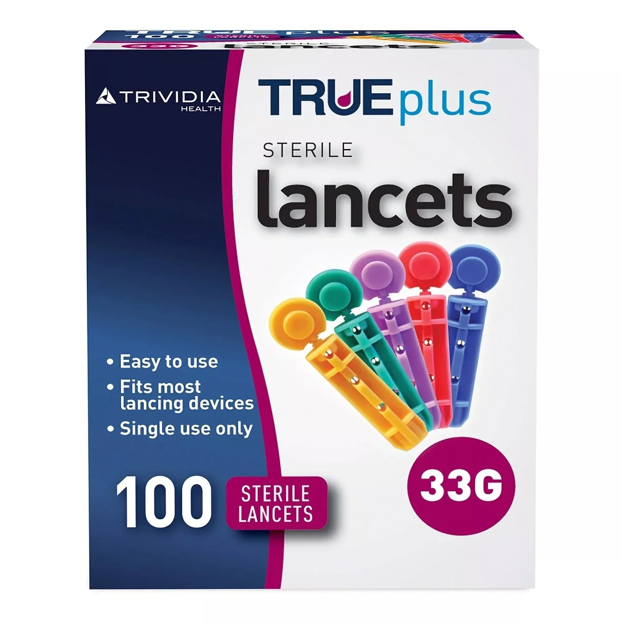 TRUEplus™ Sterile Lancets, 33g, 100 ct.