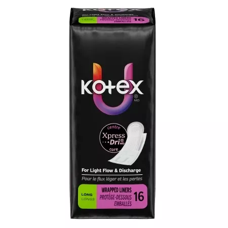 U by Kotex Lightdays Daily Panty Liners, Light Absorbency, 16 ct.