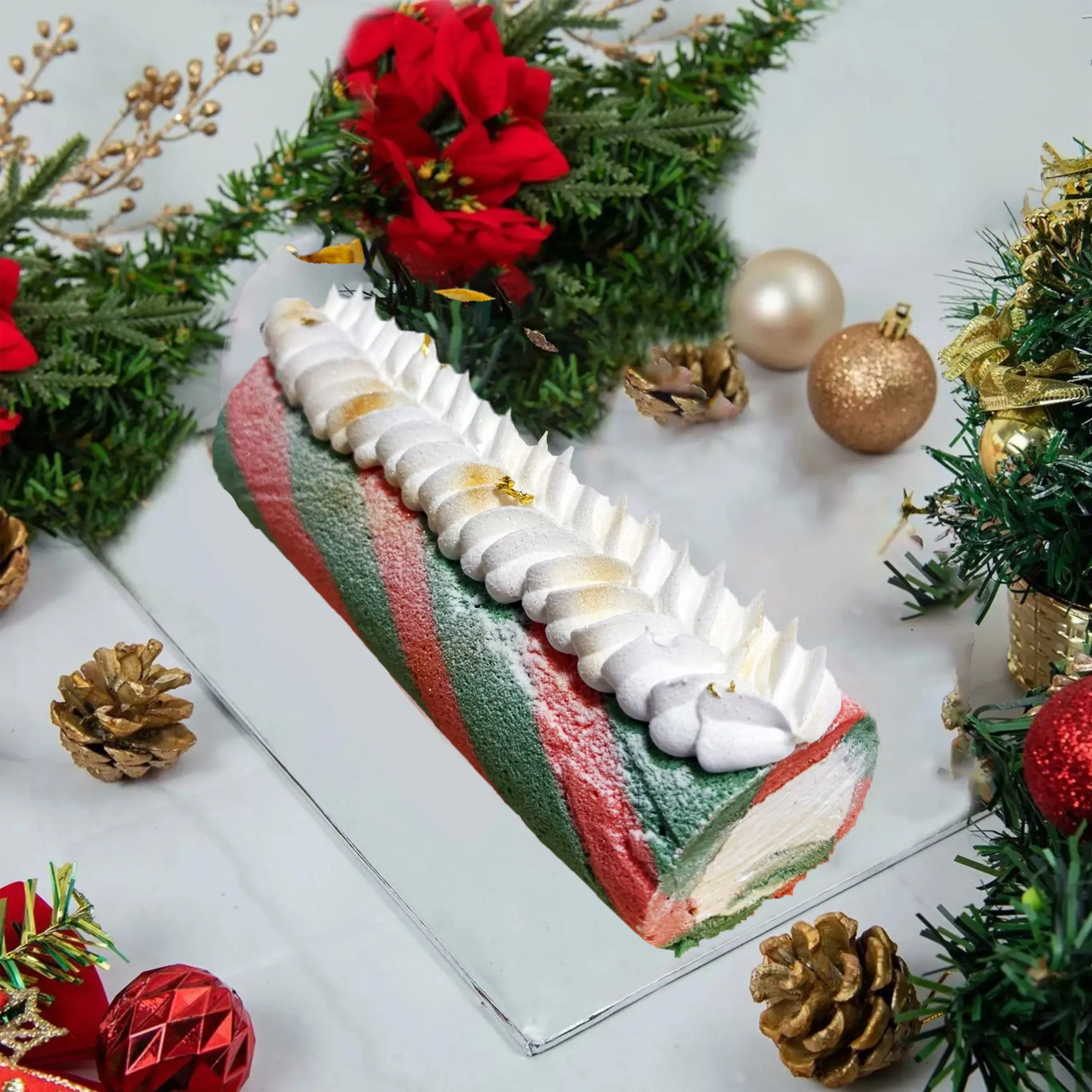 Vanilla Cream Log Cake