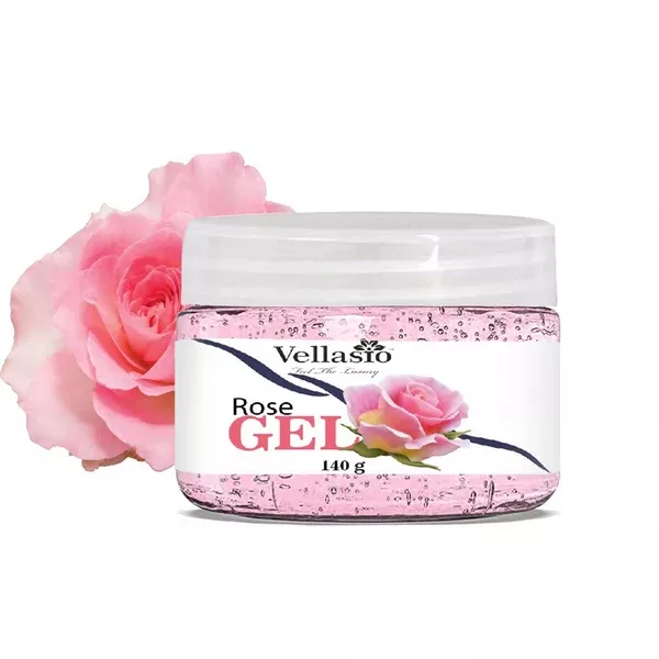 Vellasio Herbal Natural Rose & Aloevera Facial Massage Gel - 140 gm