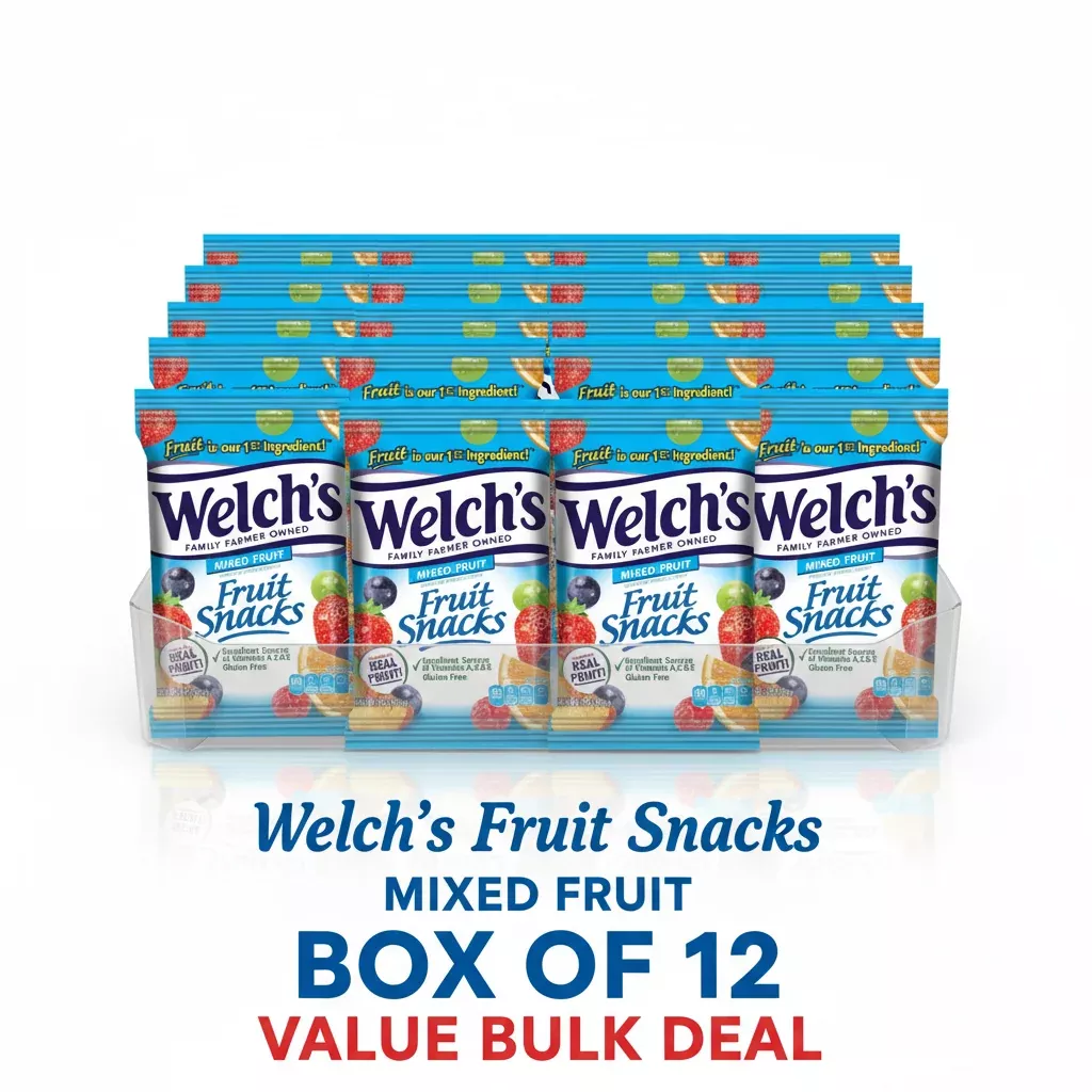 Welch's Mixed Fruit Snacks — 5 oz Bags, Box of 12