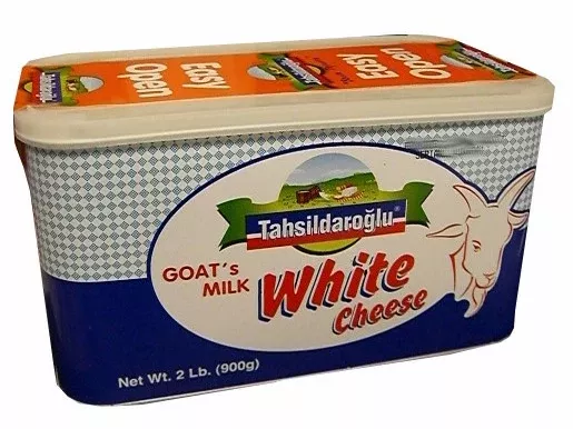 White Cheese, Goat's Milk (Tahsildaroglu) 900g, Blue Tin