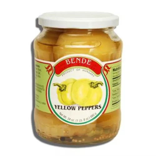 Whole Yellow Peppers (Bende) 23 oz