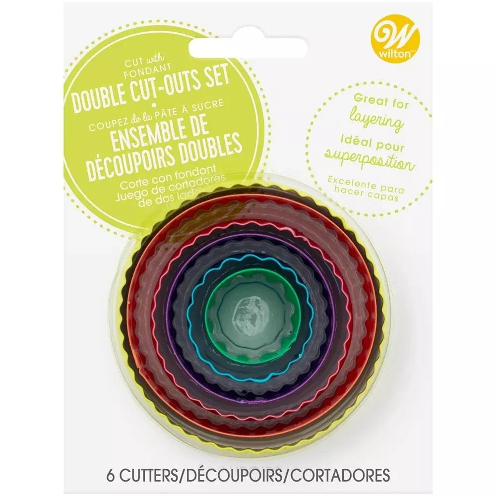 Wilton | Round Cut-Outs Set | Double Sided | 6 Pieces