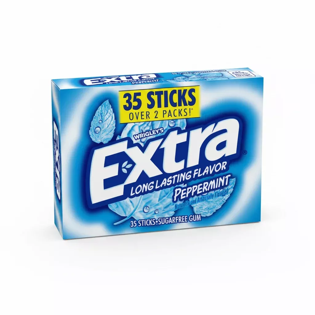Wrigley's Extra Peppermint Gum - 35 Sticks
