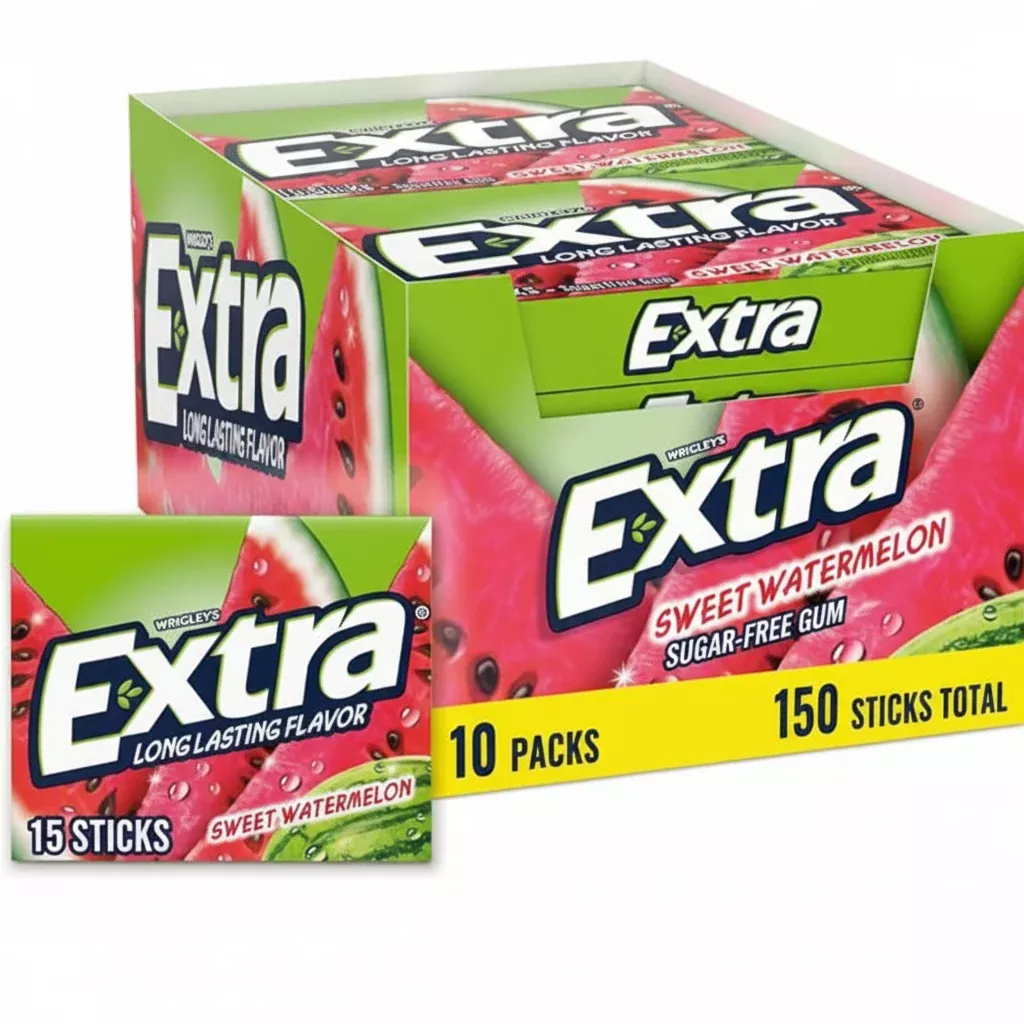 Wrigley's Extra Sweet Watermelon Gum - 10 Pack Box