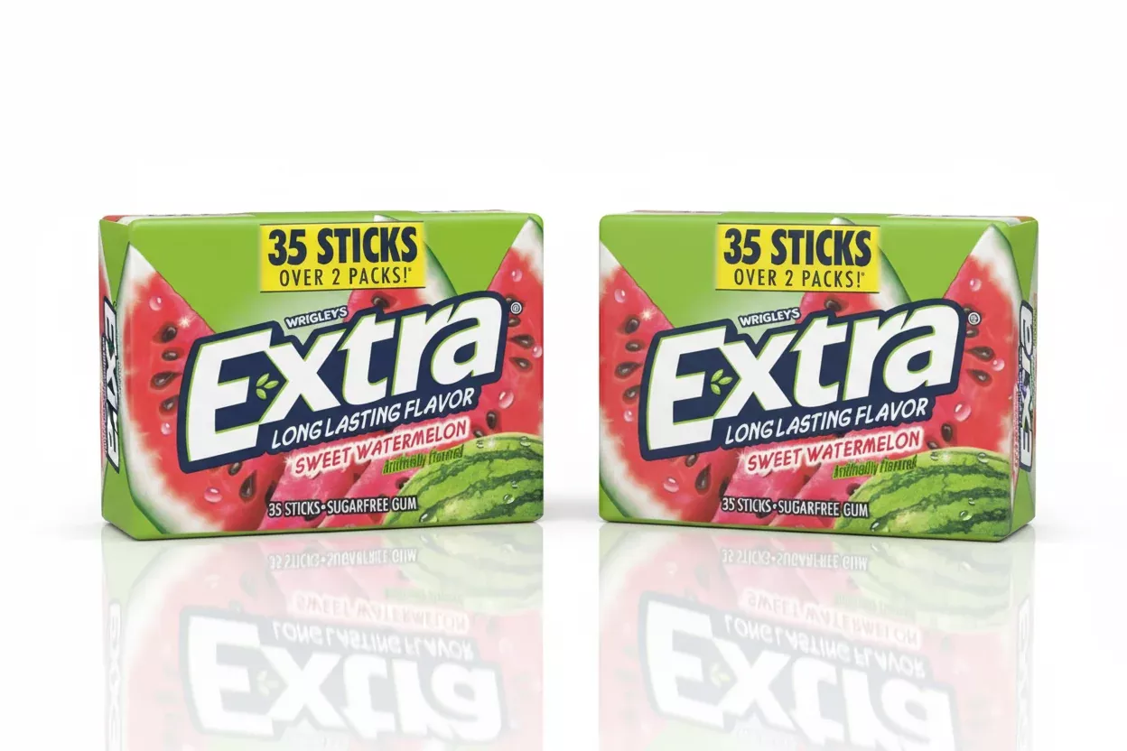 Wrigley's Extra Sweet Watermelon Gum - 2 Pack (70 Sticks)