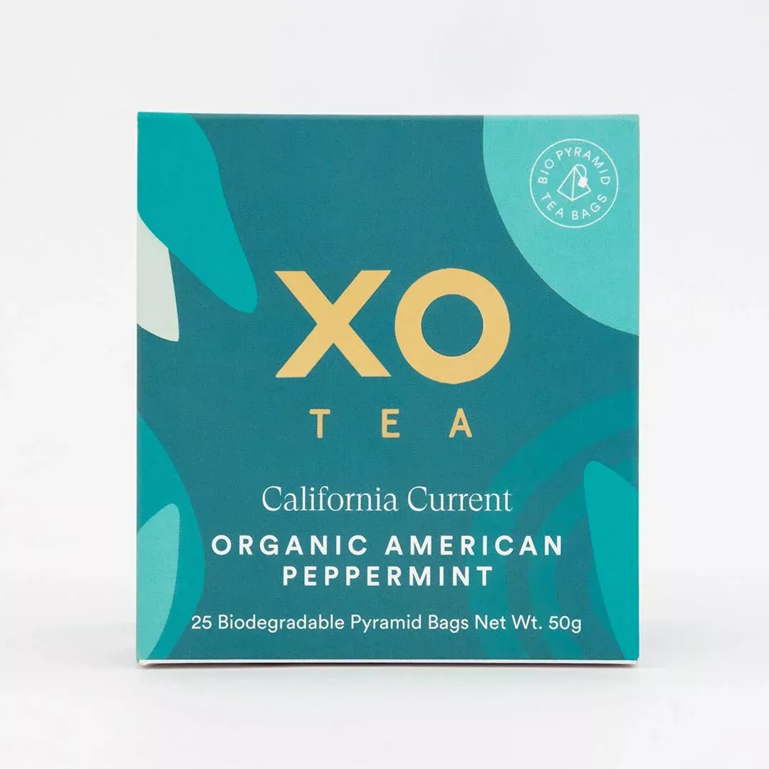 XO Tea California Current Peppermint Tea Bag 25 Pack