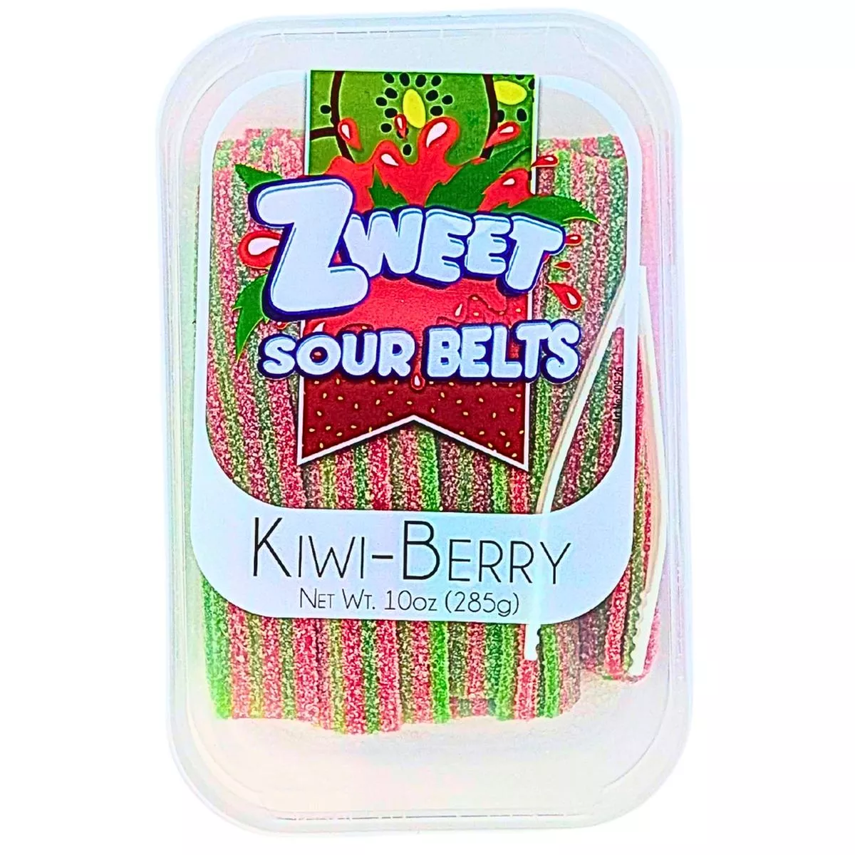 Zweet Sour Belts Kiwi Strawberry – 10oz